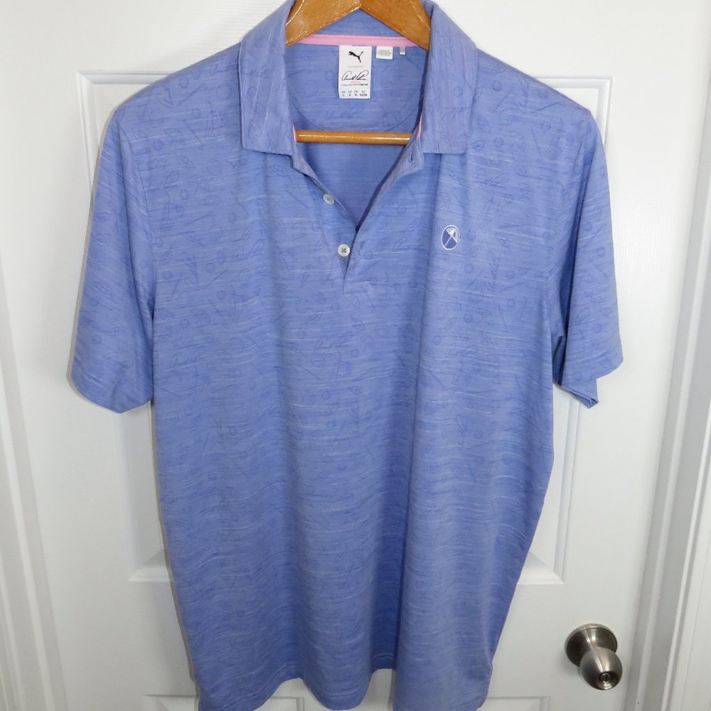 Puma x Arnold Palmer Golf Polo Shirt Performance All Over Print LG